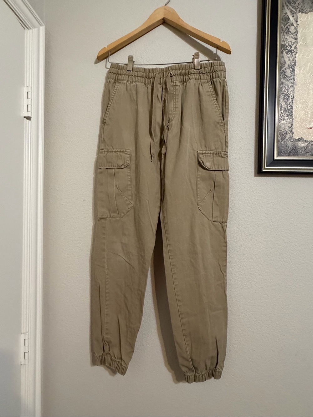 Mossimo Supply Co. Tan Cargo Jogger Pants